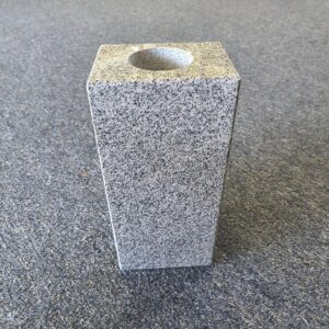 Grey Granite Tapered Memorial Vase